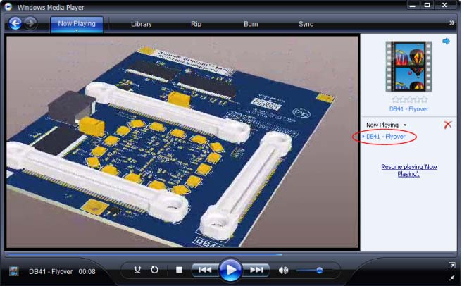 Obrázek 3. Video s 3D vizualizací navrženého plošného spoje 